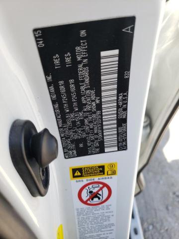 5TDKKRFH1FS079799 - 2015 TOYOTA HIGHLANDER XLE 白色 照片 13