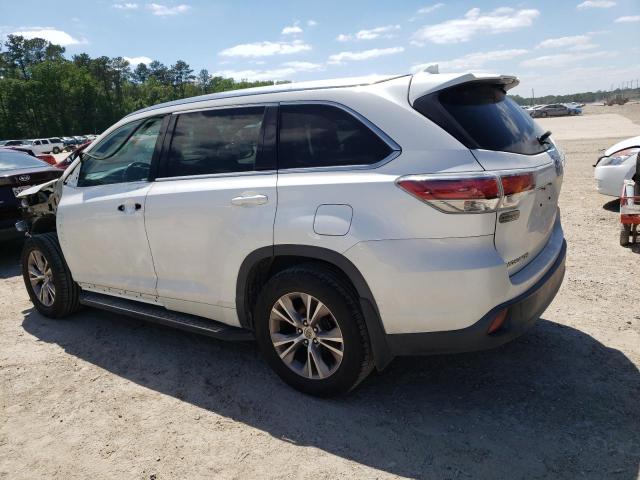 5TDKKRFH1FS079799 - 2015 TOYOTA HIGHLANDER XLE 白色 照片 2