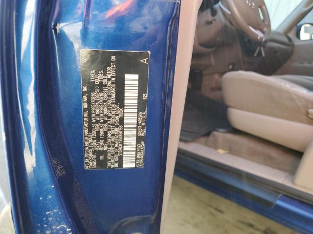 5TBRU34135S450156 - 2005 TOYOTA TUNDRA ACCESS CAB SR5 BLUE photo 12