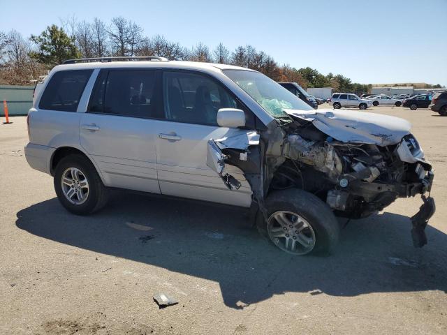 2HKYF18514H549271 - 2004 HONDA PILOT EXL SILVER photo 4