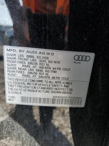 WA1DGAFE7ED006684 - 2014 AUDI Q7 PRESTIGE BLACK photo 13