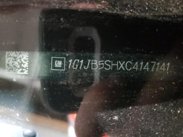 1G1JB5SHXC4147141 - 2012 CHEVROLET SONIC LS MAROON photo 12