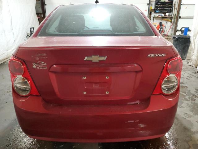 1G1JB5SHXC4147141 - 2012 CHEVROLET SONIC LS MAROON photo 6