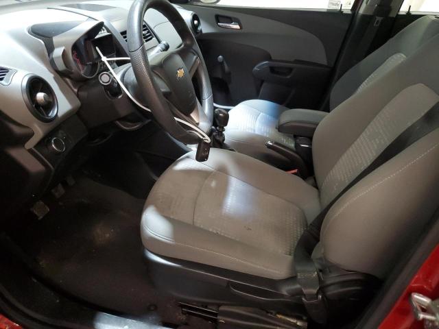 1G1JB5SHXC4147141 - 2012 CHEVROLET SONIC LS MAROON photo 7