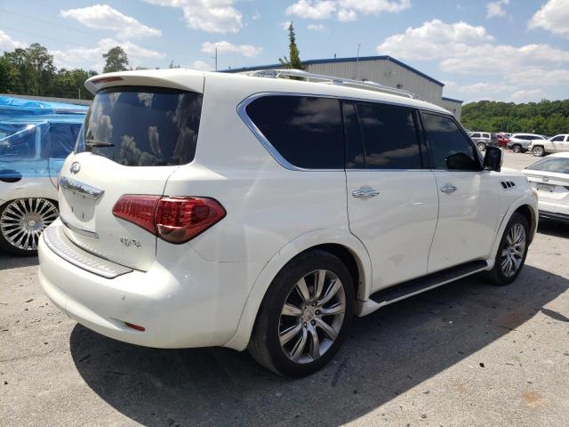 JN8AZ2NEXB9007146 - 2011 INFINITI QX56 WHITE photo 3