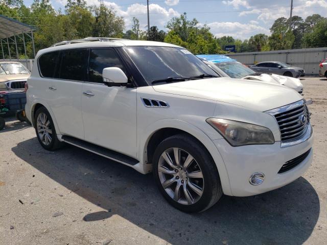 JN8AZ2NEXB9007146 - 2011 INFINITI QX56 WHITE photo 4