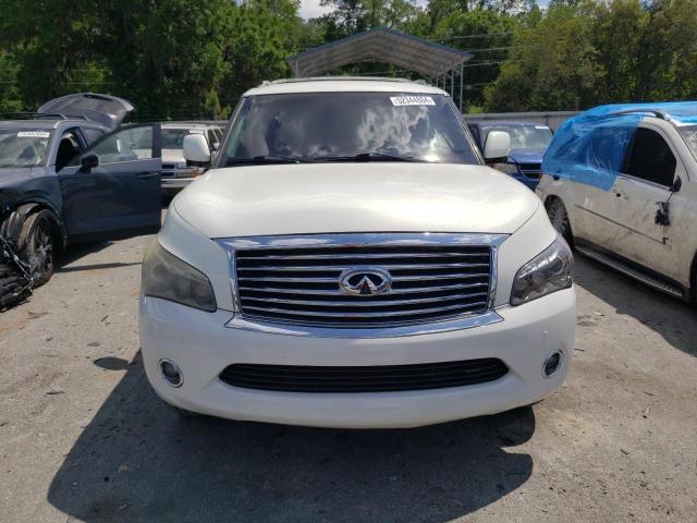 JN8AZ2NEXB9007146 - 2011 INFINITI QX56 WHITE photo 5