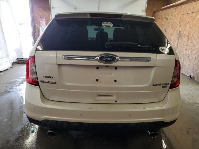 2FMDK4KC8BBA52550 - 2011 FORD EDGE LIMITED WHITE photo 6