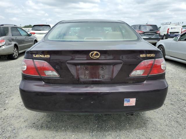 JTHBF30GX30118226 - 2003 LEXUS ES 300 MAROON photo 6