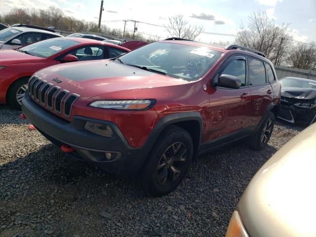 1C4PJMBSXFW693960 - 2015 JEEP CHEROKEE TRAILHAWK RED photo 1