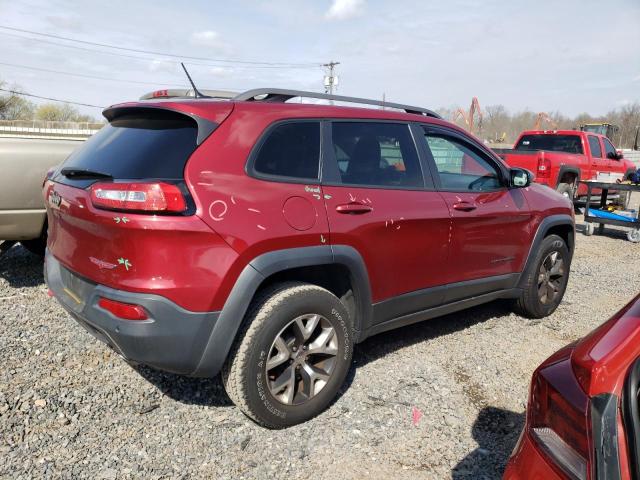 1C4PJMBSXFW693960 - 2015 JEEP CHEROKEE TRAILHAWK RED photo 3