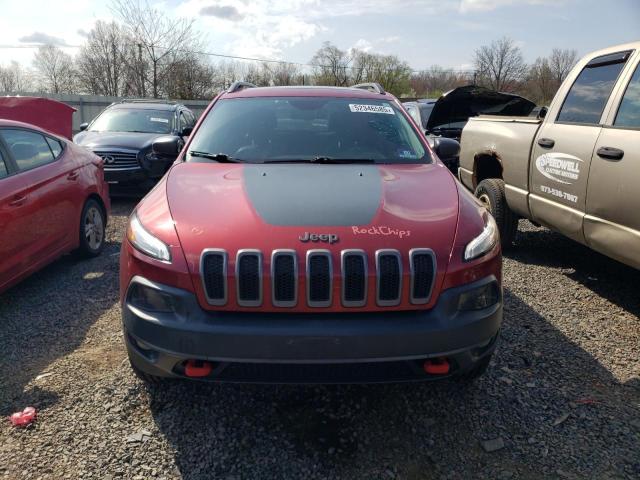 1C4PJMBSXFW693960 - 2015 JEEP CHEROKEE TRAILHAWK RED photo 5