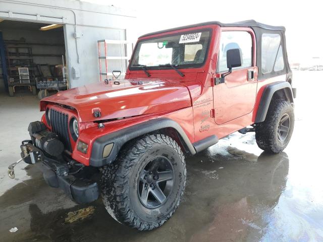 1J4FA49S7YP704602 - 2000 JEEP WRANGLER / SPORT RED photo 1