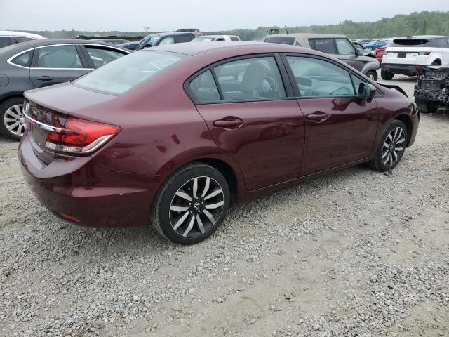 19XFB2F96FE020694 - 2015 HONDA CIVIC EXL BURGUNDY photo 3