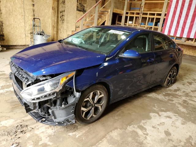 3KPF24AD7KE016302 - 2019 KIA FORTE FE BLUE photo 1