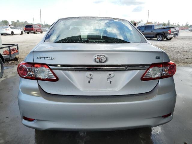 2T1BU4EE0CC828889 - 2012 TOYOTA COROLLA BASE SILVER photo 6