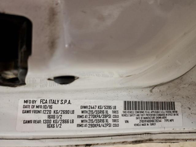 ZFBERFAB0H6E28244 - 2017 RAM PROMASTER 白色 照片 12