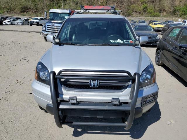 2HKYF18653H567408 - 2003 HONDA PILOT EXL GRAY photo 5