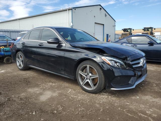 55SWF4KB5GU104394 - 2016 MERCEDES-BENZ C 300 4MATIC BLACK photo 4