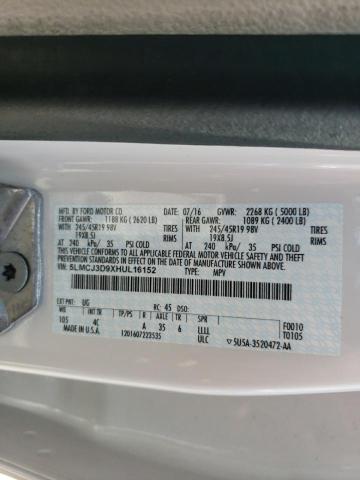 5LMCJ3D9XHUL16152 - 2017 LINCOLN MKC RESERVE Ağ foto 13