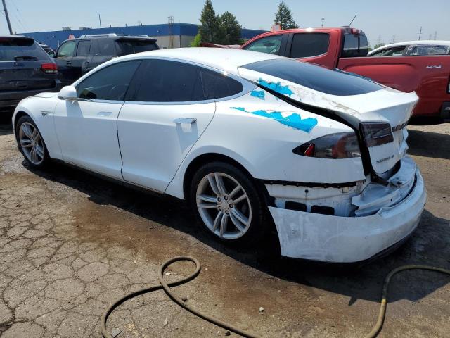 5YJSA1S20FF087533 - 2015 TESLA MODEL S 70D WHITE photo 2