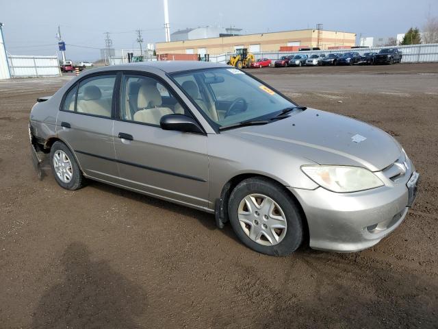 2HGES16355H021275 - 2005 HONDA CIVIC DX VP GOLD photo 4