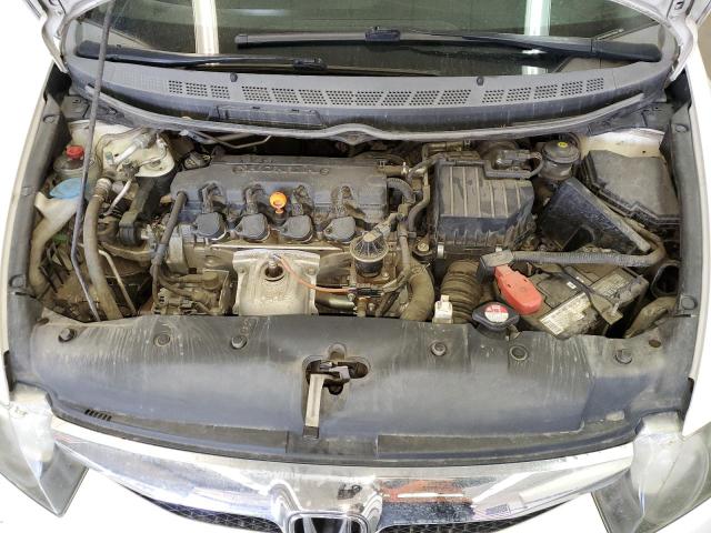 19XFA1F67AE013393 - 2010 HONDA CIVIC LX-S WHITE photo 11