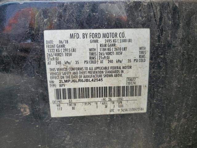 2LMPJ6LR6JBL42545 - 2018 LINCOLN MKX RESERVE Սև լուսանկար 14