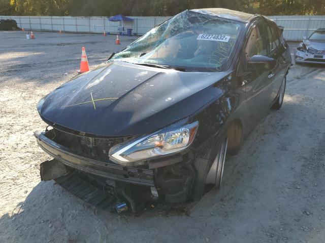 3N1AB7AP0KL626241 - 2019 NISSAN SENTRA S BLACK photo 2