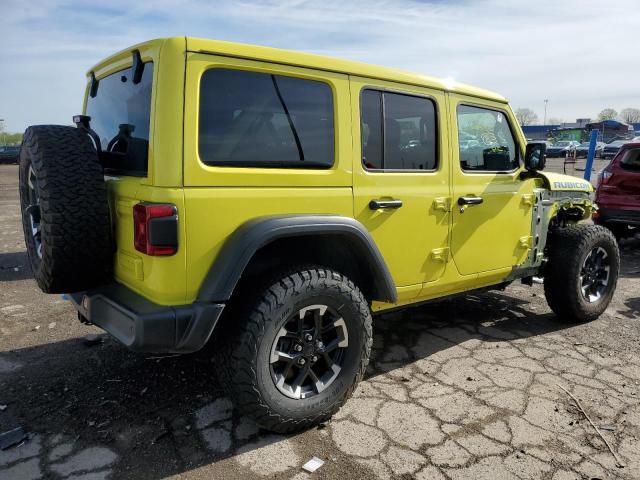 1C4RJXR68RW122720 - 2024 JEEP WRANGLER RUBICON 4XE YELLOW photo 3