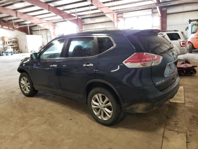 KNMAT2MV7FP582837 - 2015 NISSAN ROGUE S BLUE photo 2