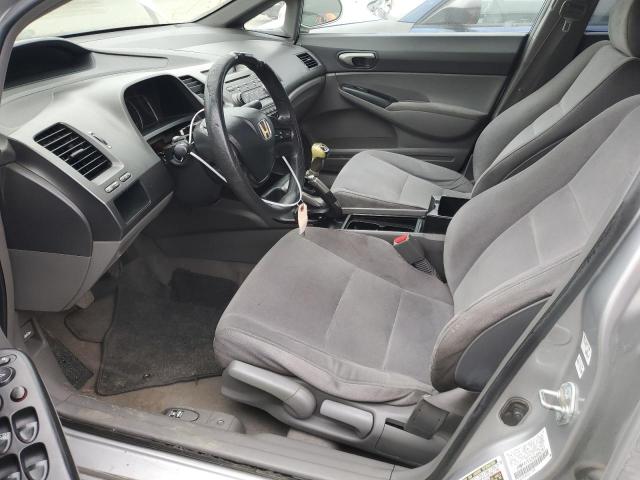 JHMFA15536S008767 - 2006 HONDA CIVIC LX GRAY photo 7