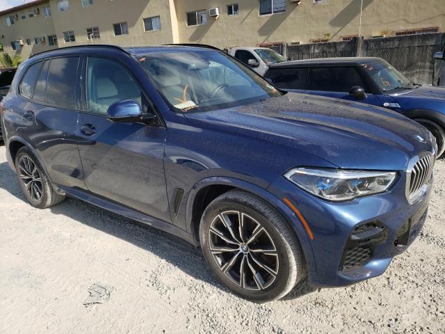 5UXCR6C06N9K34923 - 2022 BMW X5 XDRIVE40I BLUE photo 4