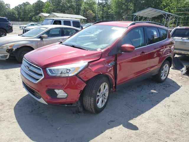 1FMCU0HD4JUA20606 - 2018 FORD ESCAPE SEL RED photo 1