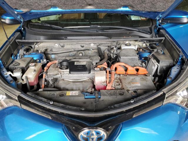 JTMDJREV3HD152589 - 2017 TOYOTA RAV4 HV LIMITED BLUE photo 12