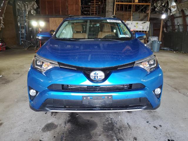 JTMDJREV3HD152589 - 2017 TOYOTA RAV4 HV LIMITED BLUE photo 5