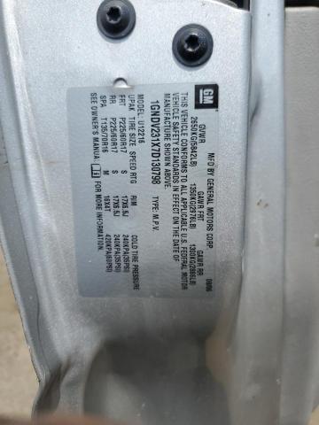 1GNDV231X7D130798 - 2007 CHEVROLET UPLANDER LS SILVER photo 13