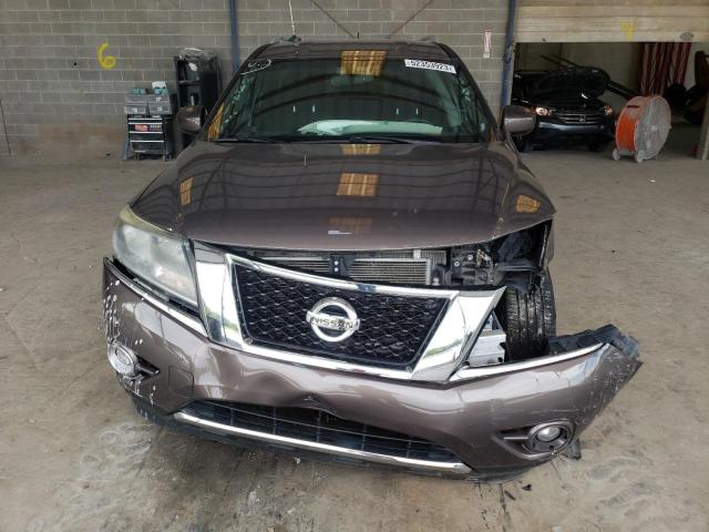 5N1AR2MN1FC667979 - 2015 NISSAN PATHFINDER S GRAY photo 5