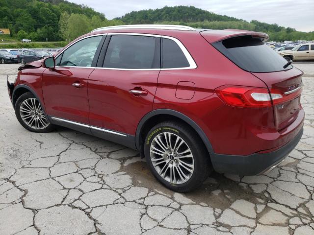 2LMTJ8LR6GBL51104 - 2016 LINCOLN MKX RESERVE 红色 照片 2