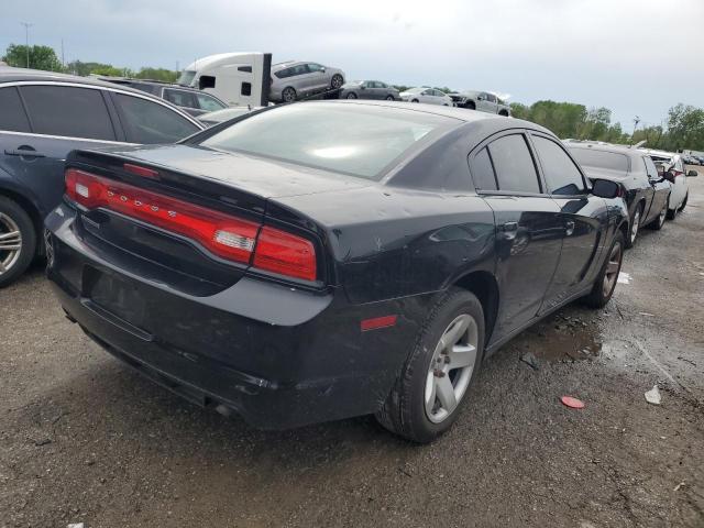 2C3CDXAGXEH358462 - 2014 DODGE CHARGER POLICE BLUE photo 3