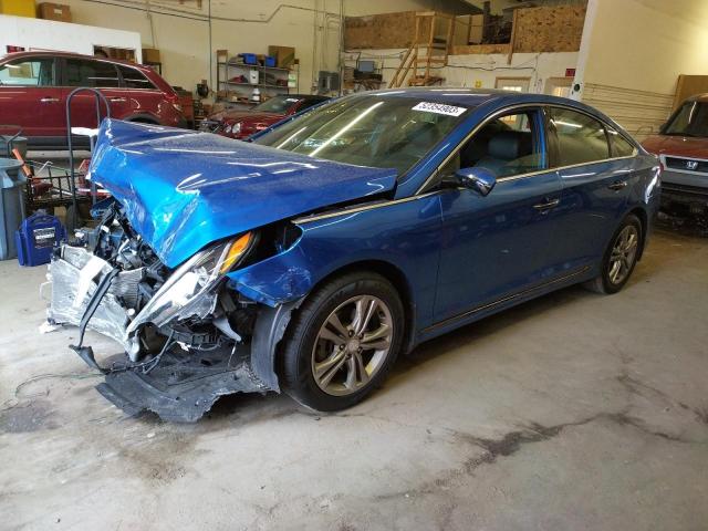 5NPE34AF4KH768514 - 2019 HYUNDAI SONATA LIMITED BLUE photo 1