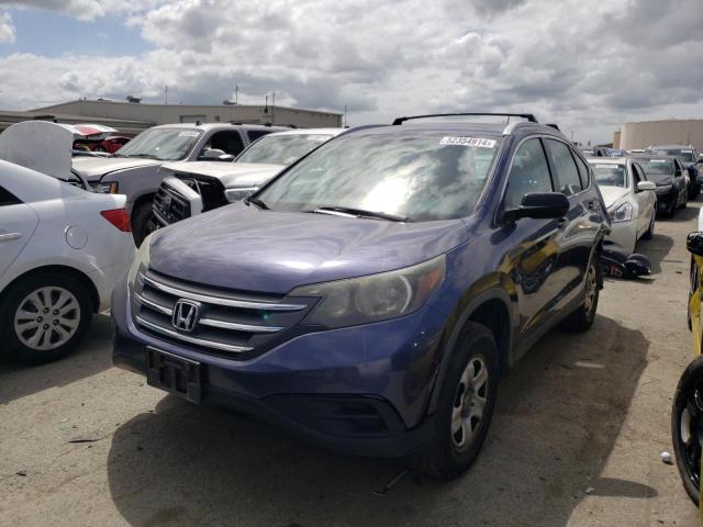 5J6RM4H39CL049924 - 2012 HONDA CR-V LX BLUE photo 1