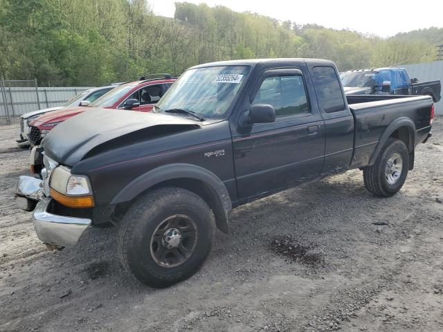 1FTZR15V0YTA22887 - 2000 FORD RANGER SUPER CAB BLACK photo 1