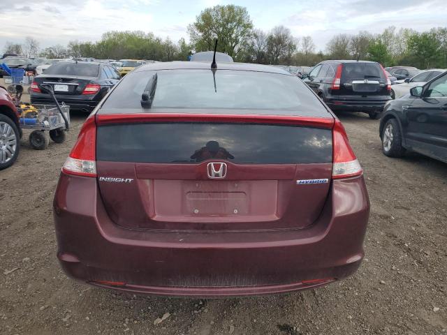 JHMZE2H34BS012497 - 2011 HONDA INSIGHT BURGUNDY photo 6