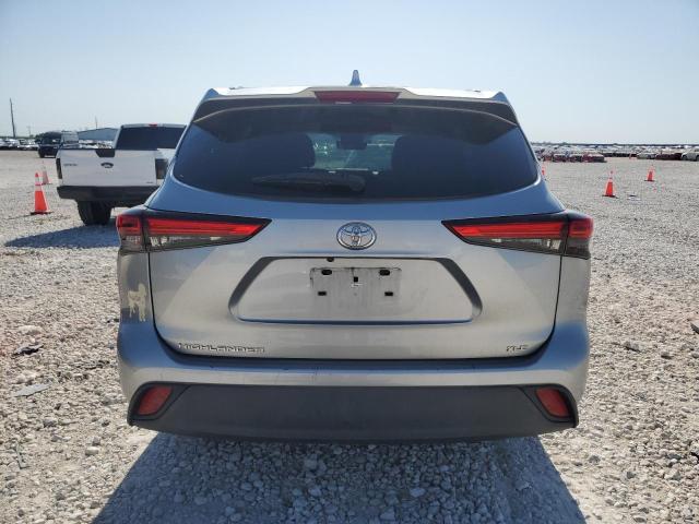 5TDGZRAH5LS502887 - 2020 TOYOTA HIGHLANDER XLE SILVER photo 6