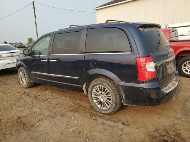 2C4RC1CGXDR634277 - 2013 CHRYSLER TOWN & COU TOURING L BLUE photo 2