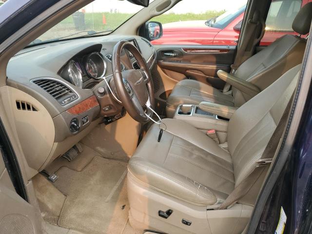 2C4RC1CGXDR634277 - 2013 CHRYSLER TOWN & COU TOURING L BLUE photo 7