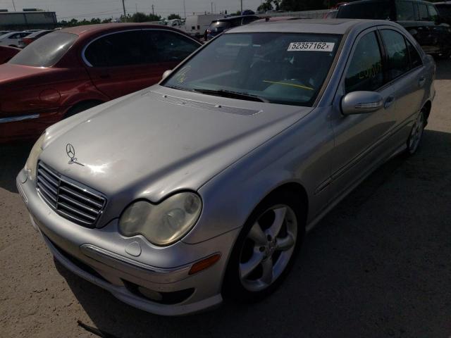 WDBRF40J05F650665 - 2005 MERCEDES-BENZ C230K 230K SPORT SEDAN SILVER photo 2