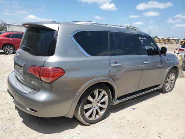 JN8AZ2ND5E9751104 - 2014 INFINITI QX80 SILVER photo 3