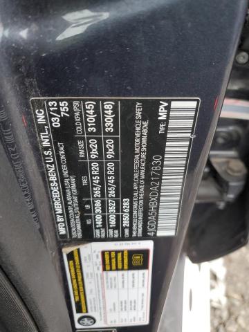 4JGDA5HBXDA217830 - 2013 MERCEDES-BENZ ML 350 4MATIC GRAY photo 13